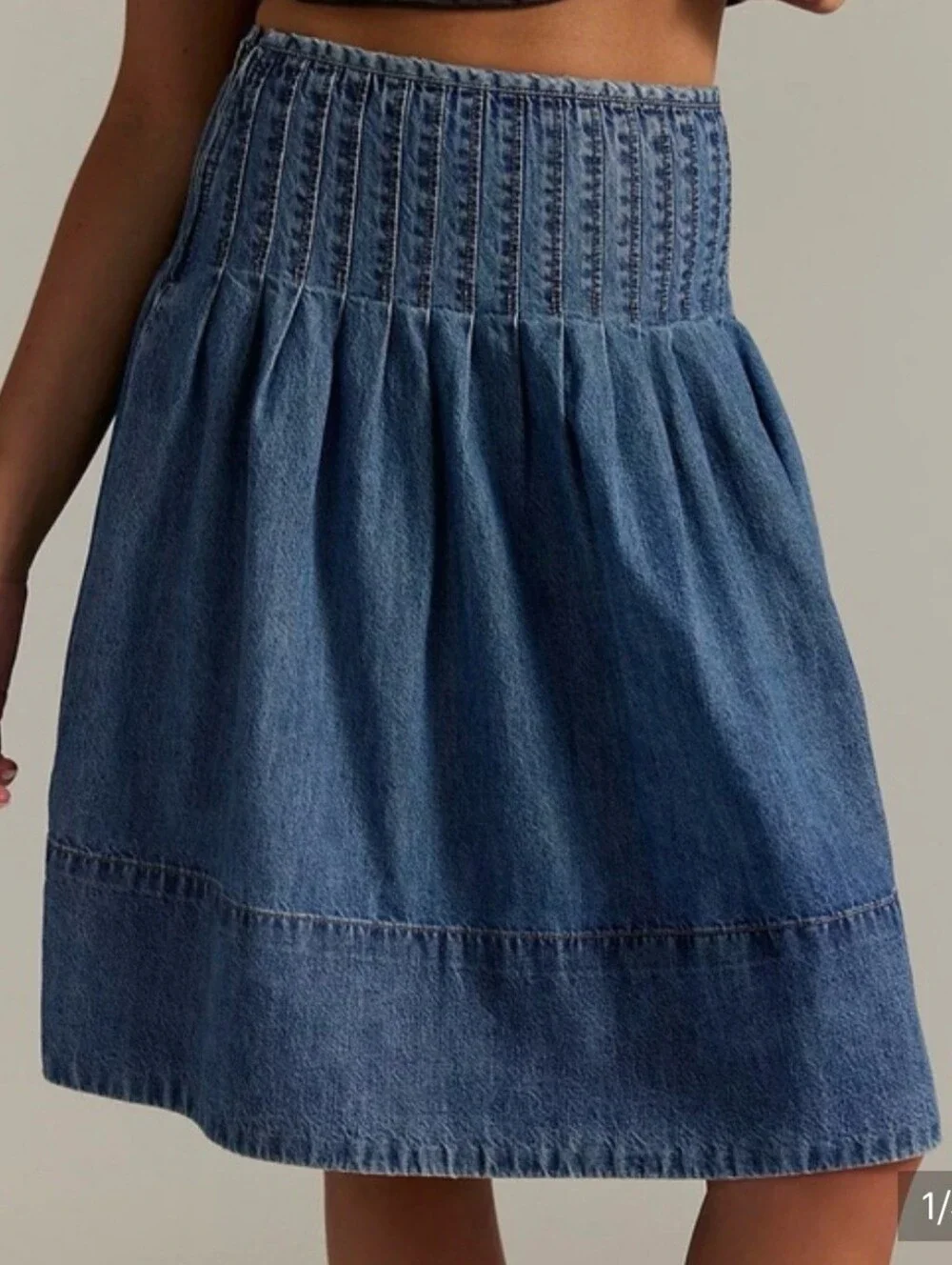 Free People We The Free Peyton Pintuck Midi Skirt -California